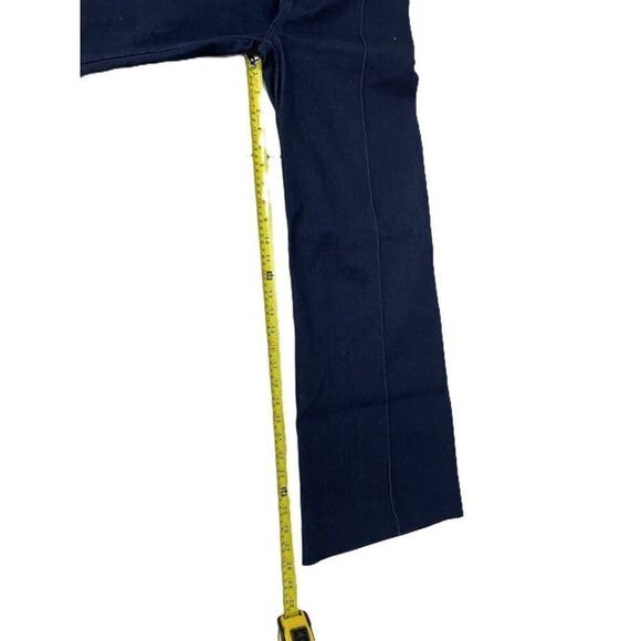 Zara Womens Jeans EU 36 US 4 Navy Blue Denim Wide Leg High Rise 8307/254 NWOT - Picture 9 of 11